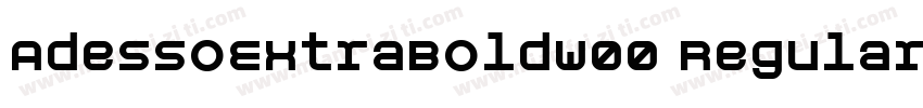 AdessoExtraBoldW00 Regular字体转换